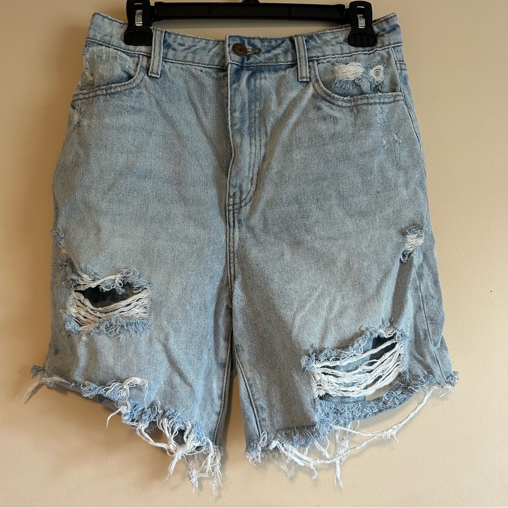Show Me Your Mumu Brentwood Light Vintage Blue Denim Shorts Women's 27